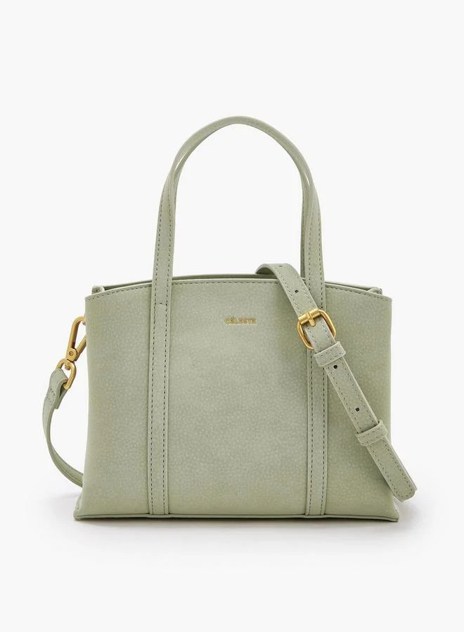 سيليست Textured Tote Bag With Double Handles